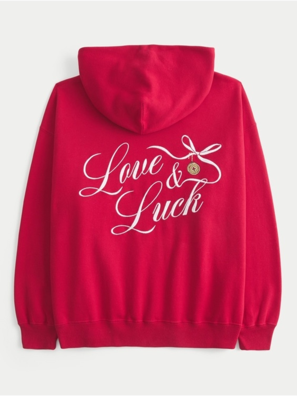 Hollister Lunar New Year "Love & Luck" Embroidered Hoodie